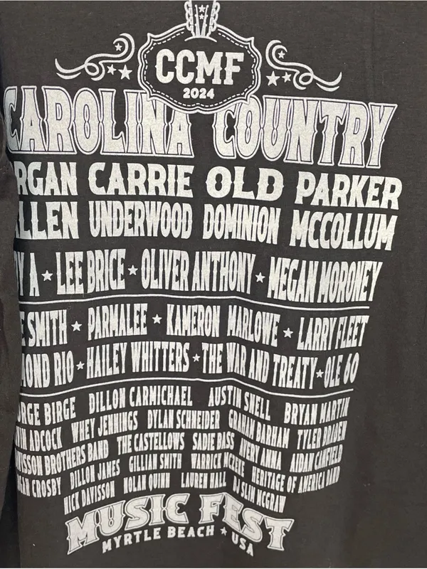 CCMF Myrtle Beach SC Tank Top Womens XXL 2024 Carrie Underwood Morgan Wallen - Image 4