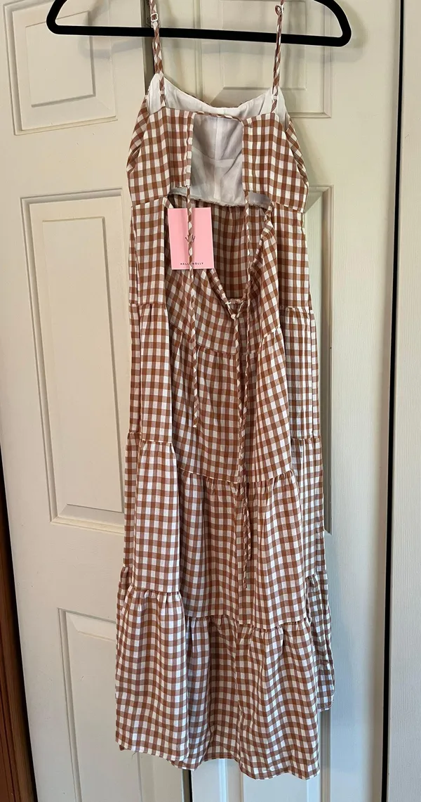 Hello Molly Maxi Gingham Dress - Image 4
