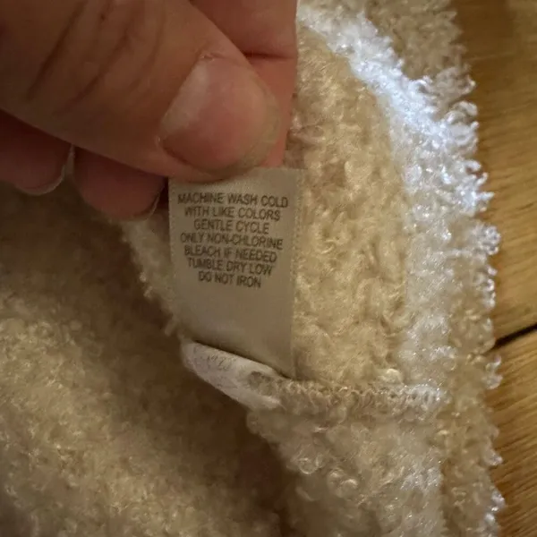 J. Jill teddy fuszy sherpa vest medium - Image 6