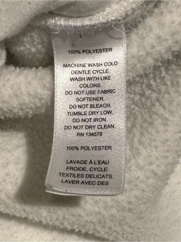 Vineyard Vines Mixed Media Sherpa Shep Shirt Pullover Cream Gray Quilted Large L - Image 4