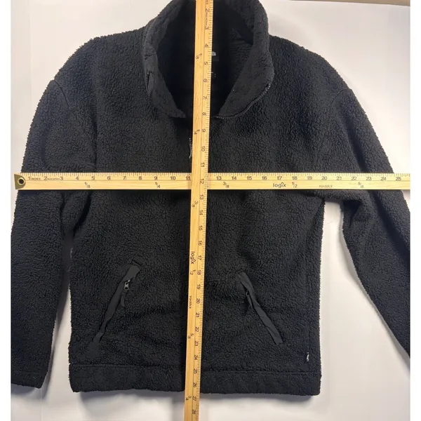 The North Face Womens Black Sherpa‎ Fleece Full Zip Jacket Small NF0A4P8L - Image 4