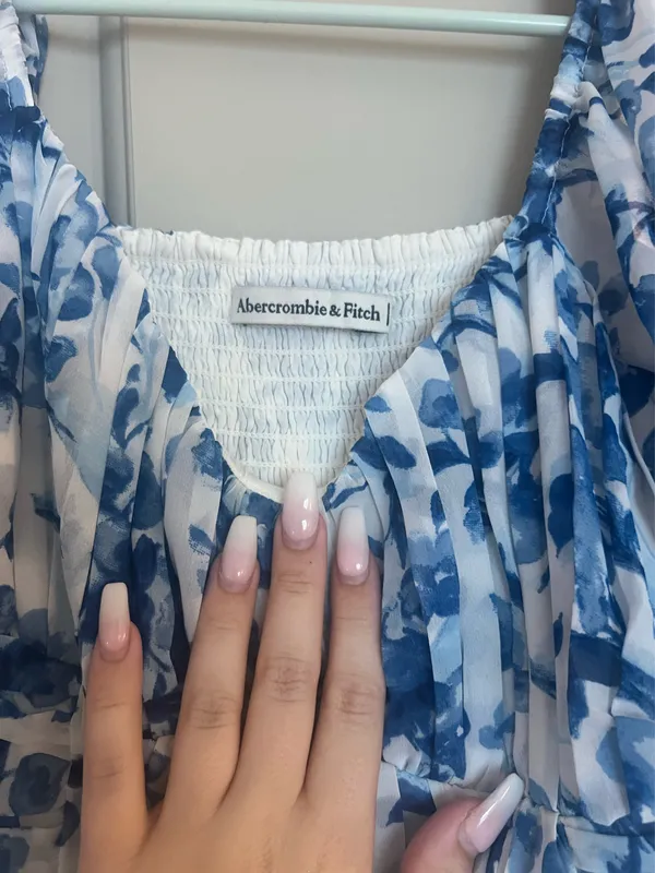 Abercrombie Dress Mini Floral Blue - Image 3