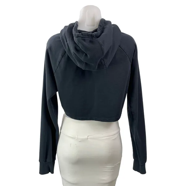 Gymshark Training Womens Black Long Sleeve Pullover Hooded Cropped Hoodie Size M - Image 3