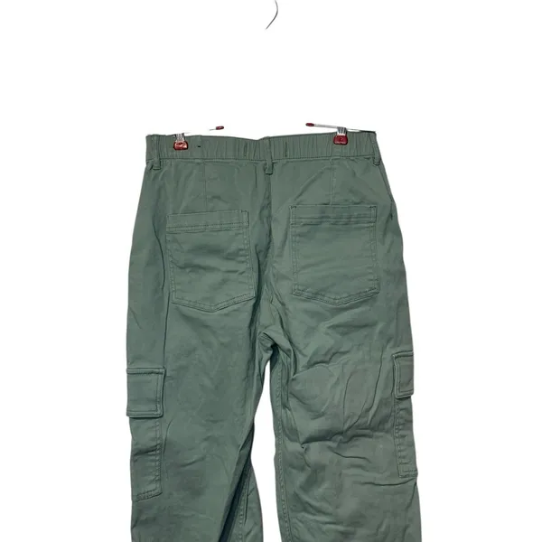 Hollister Women's Pants Ultra‎ High-Rise Cargo Straight Leg Stretch Green Medium - Image 9