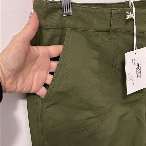 Roller Rabbit Loa Linen Blend Straight  Leg Pants Olive - Image 7