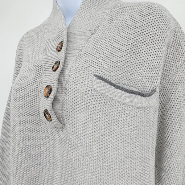 Lunya Sweater Silk Organic Cotton XS/S Quiet Luxury‎ Scandinavian Coastal - Image 4