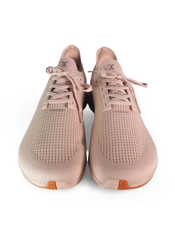 Flax Women’s Pink Knit Lace-Up Athletic Sneakers - Image 6