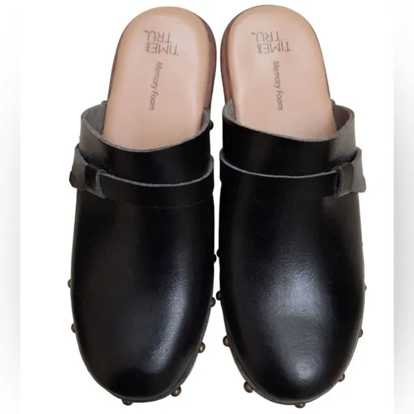 Time And Tru Black Wedge Heels(Size 6) - Image 8