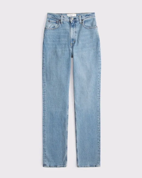Abercrombie & Fitch Curve Love Ultra High Rise 90s Straight Jean - Image 7