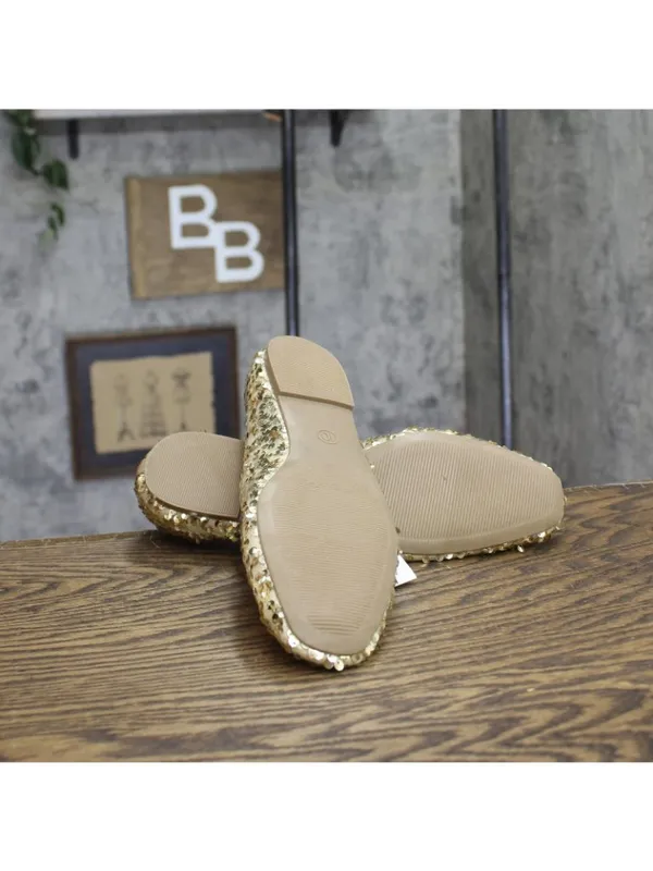 NWT A New Day Womens Sammie Ballet Flats 94685491 Gold Yellow 10M - Image 7