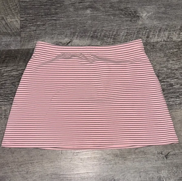White Fox Boutique Pink Striped Vacant Heart Halter Top Mini Skirt Matching Set - Image 5