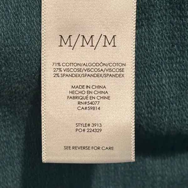 CAbi Lennon Green Military Style Jacket Style #3913 - size Medium - Image 4