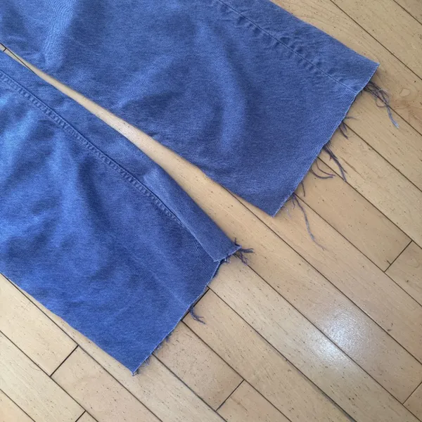 ZARA Purple Wide Leg Denim Jeans Size 4 - Image 4