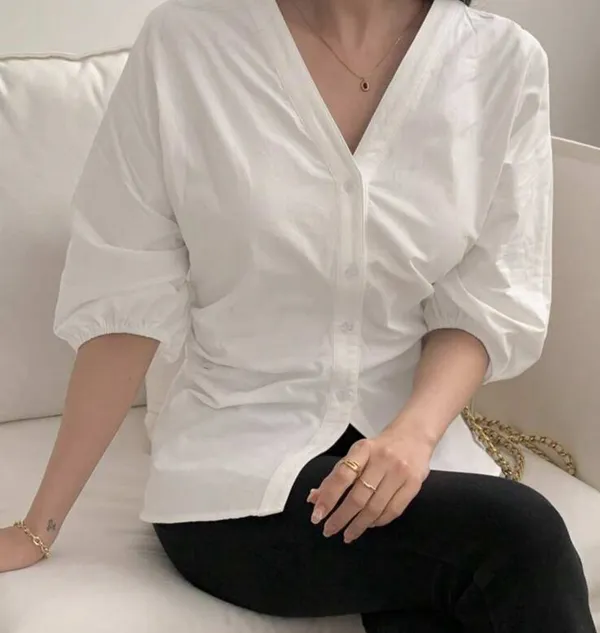 Summer blouse White - Image 9