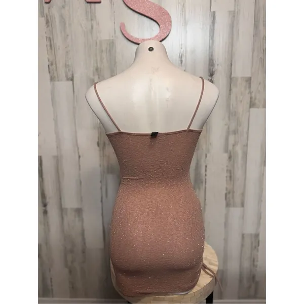 Windsor Shine On Ruched Glitter Mini Dress size XSmall - Image 4