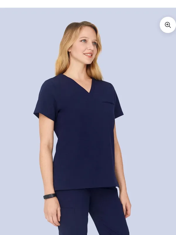 Wide-Leg Women's Pants in Navy - Comfortable Everyday Style - Image 3