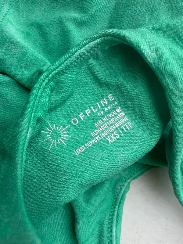Offline by Aerie Green Crop Tank - Image 3