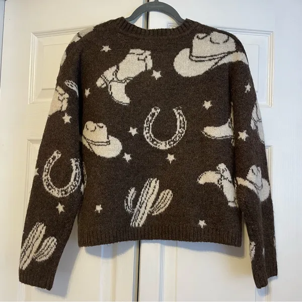 Idyllwind Saddleridge Western Conversation Print Sweater - Image 6