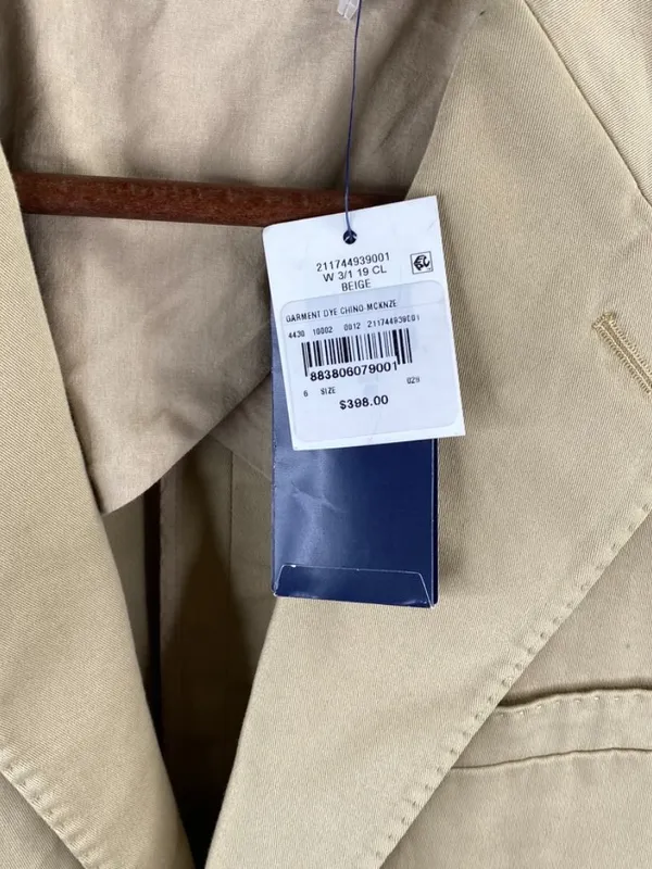 Polo Ralph Lauren Khaki Mckenzie Twill Blazer Sports Jacket Size 6 - Image 4