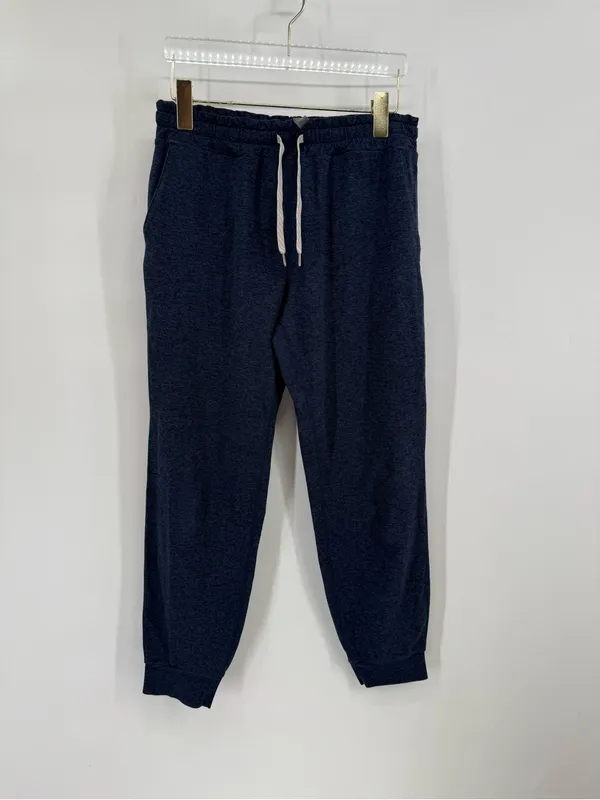 Vuori navy blue performance joggers size small - Image 5