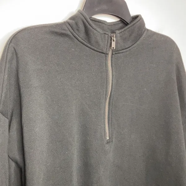 Banana Republic factory half‎ zip sweatshirt bubble sleeves size medium - Image 3