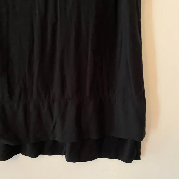 Aday Black Essentialist Short Sleeve T-Shirt Stretchy Oversized Women size Small - Image 5