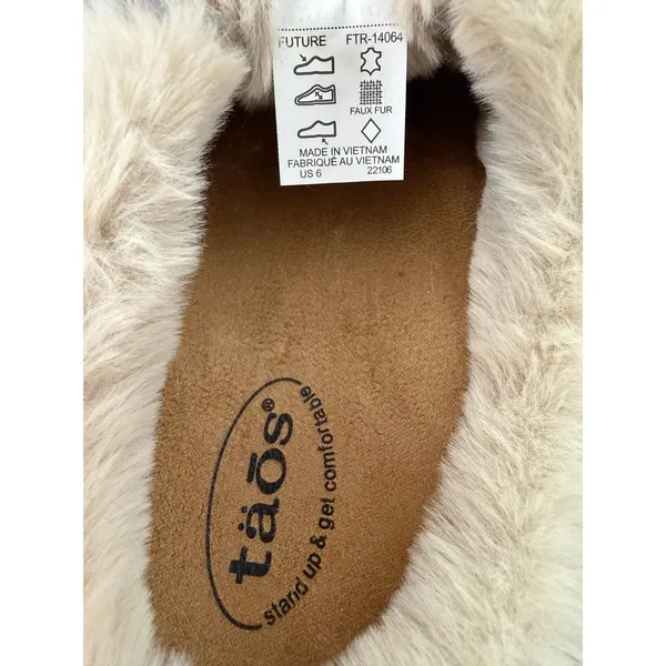 Taos Future Chestnut Suede Slip On Platform Mule Clogs Size 6 NWB - Image 6