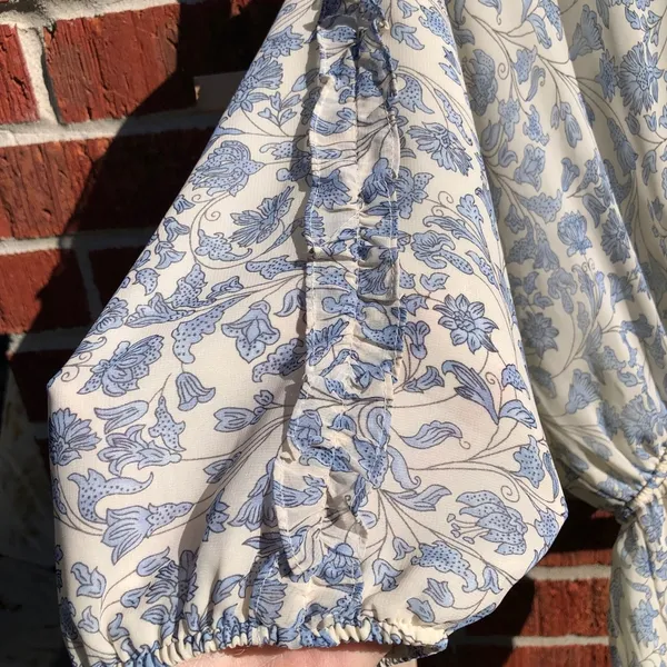VICI Blue floral Mini dress Small - Image 8