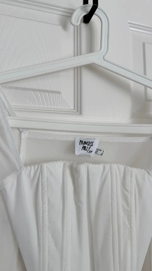 Princess Polly Corset Top White Bustier - Image 2