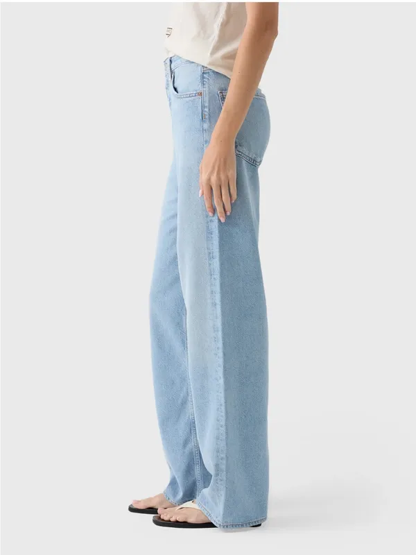 NWT AGOLDE Ren High Waist Wide Leg Jeans - Image 4