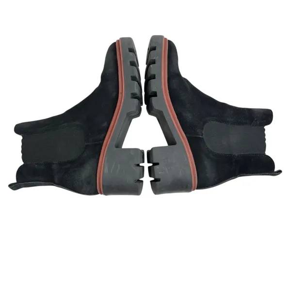 Antonio de Faria Black Suede Chunky Heeled Chelsea Boots - Image 8