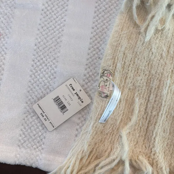 nwt new Free People Whisper Fringe Blanket Scarf - Image 2