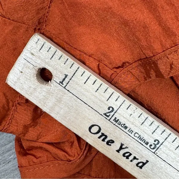 Free People The‎ Way Home Nylon Athletic Running Shorts Rust Orange Small - Image 15