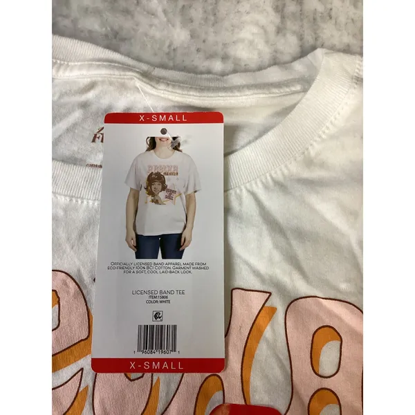 Aretha Franklin Queen of Soul Graphic Tee White XS New‎ Licensed Band T-Shirt - Image 3