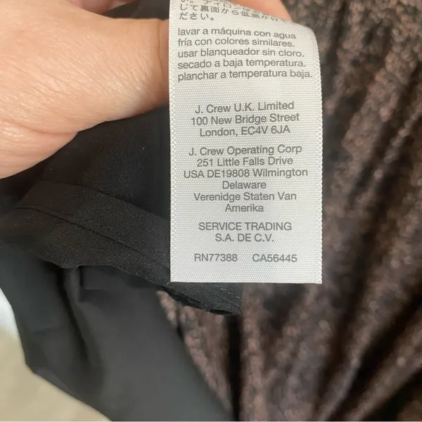 Madewell Crinkle Georgette V-Neck Babydoll Dress in Brushed‎ Texture Size M - Image 8