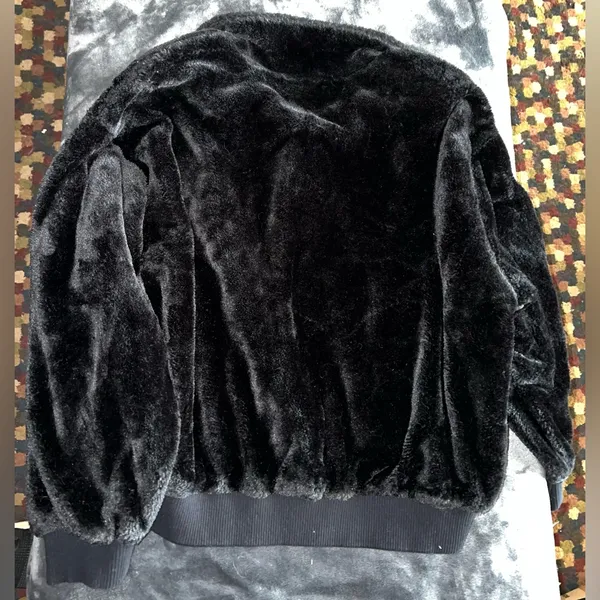 Ugg Laken Mock Neck Fleece Jacket in Black Size Medium - Image 15