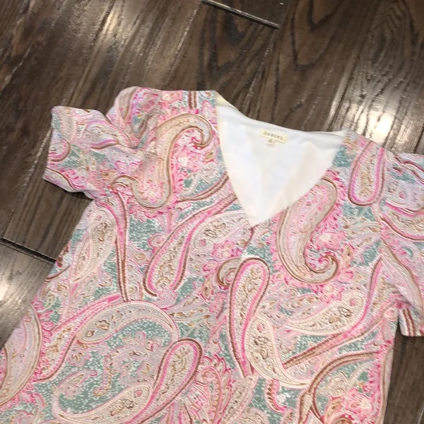 Jodifl pink paisley dress size small - Image 4
