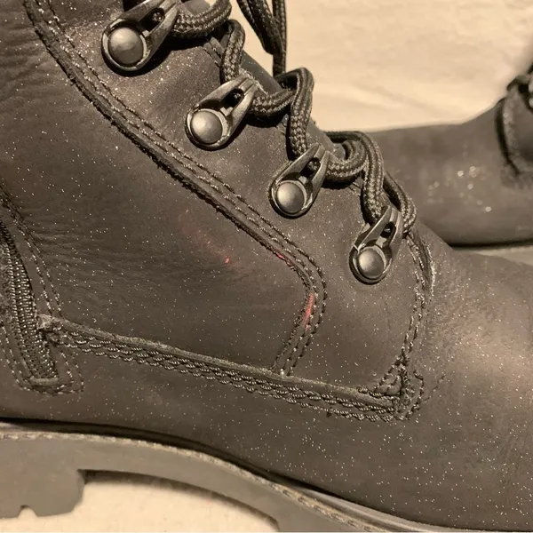 ALDO Combat Boots Women Sz 9 Army Green Reflow Knitted Lace Up Chunky Mid Calve - Image 4