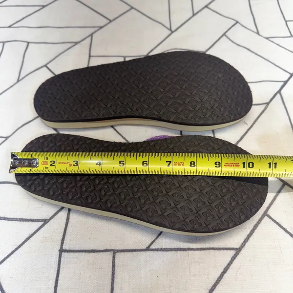 Naot Thong Sandals Size 41 Purple Woven Strap Suede Footbed Flip Flops‎ - Image 8