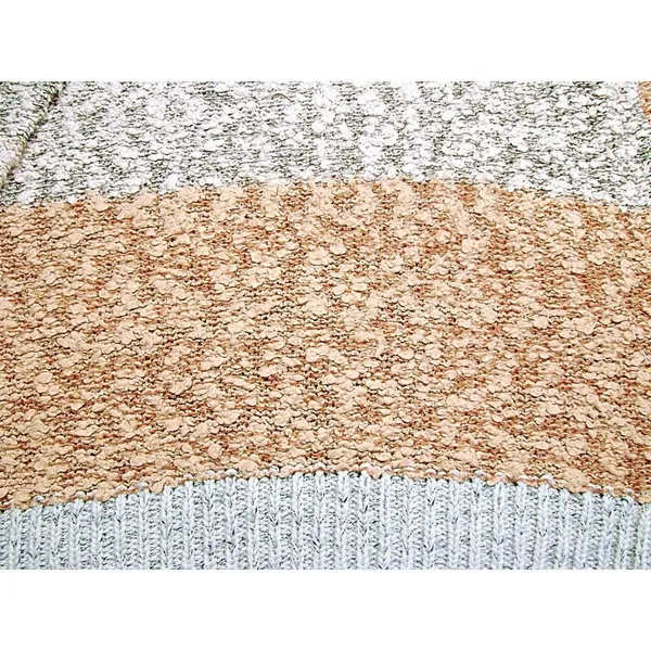 Vintage Y2k Kocal Womens Leaf Fall Theme Colorblock Sweater Tans Mint Green Sz L - Image 11