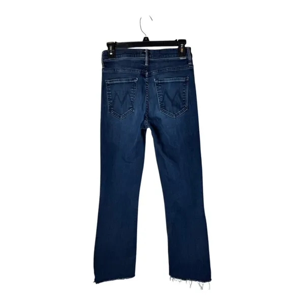 Mother Jeans Women 26 Blue Denim‎ Night Tripper The Insider Crop Fray Streetwear - Image 3