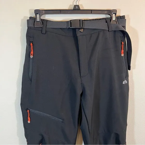 ✨ Healthyoga Women’s Black Soft Shell Pants‎ Snow Small - Image 2