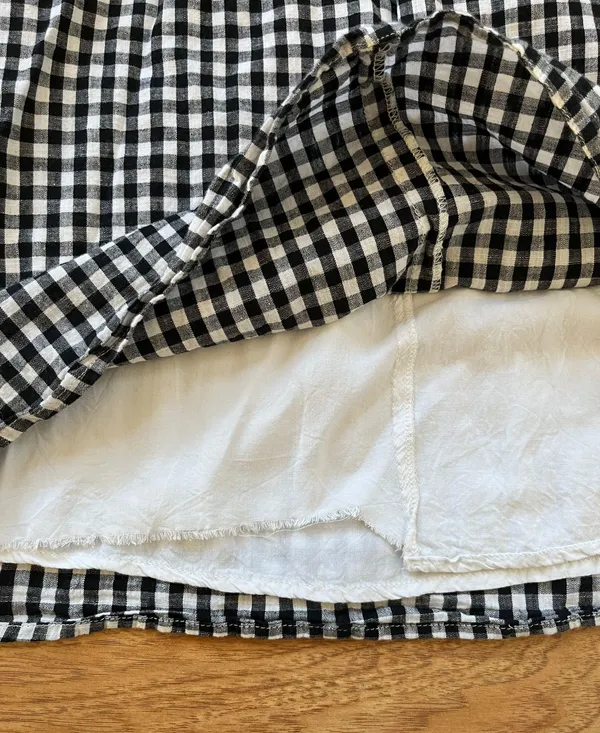 Black And White Gingham Dress - Image 4
