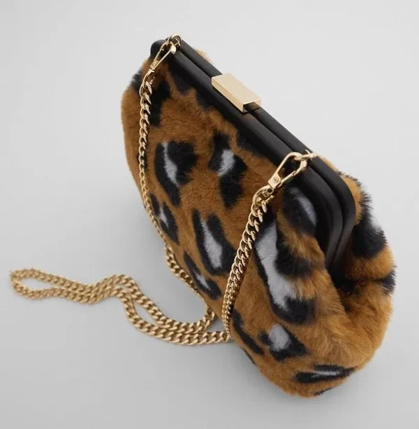 Animal Cheetah Print Crossbody Bag Purse - Image 7