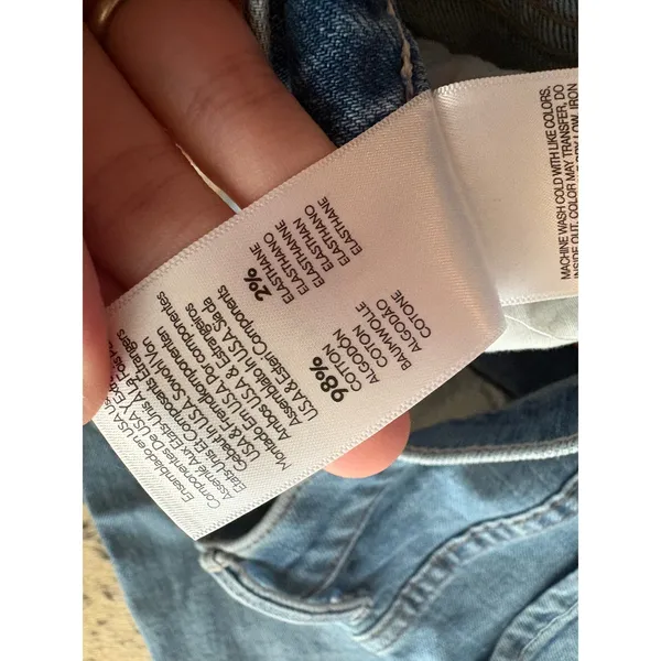 MOTHER Superior Denim In Tippy Top Frisky Flood in Crashing Size 29 - Image 6