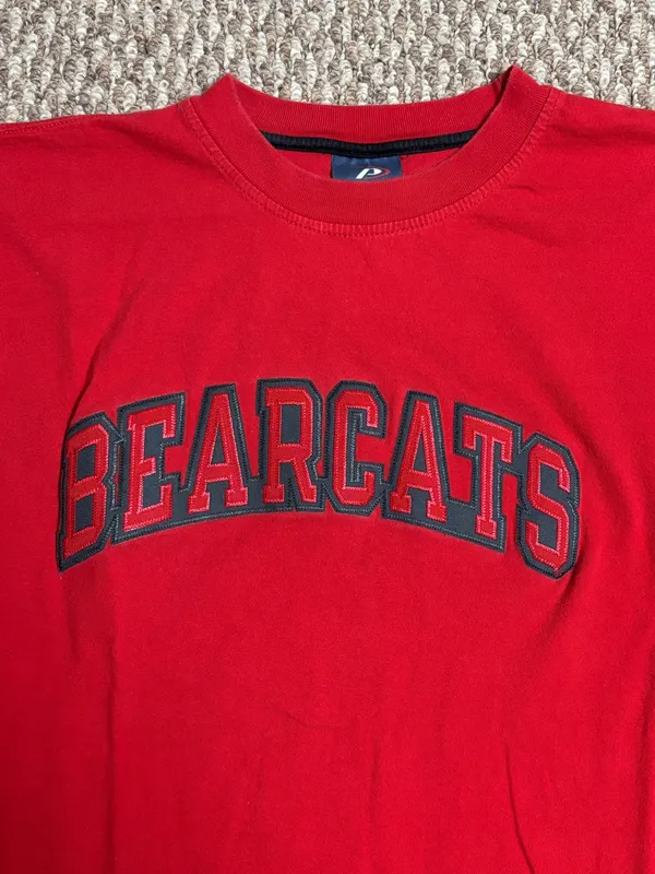 Cincinnati Bearcats Red Pro Player Y2K College Stitched Short Sleeve T-Shirt - Image 2