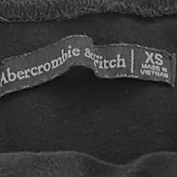 Abercrombie & Fitch Black Off the Shoulder Flowy Ruffle Top Size Women's XS - Image 2