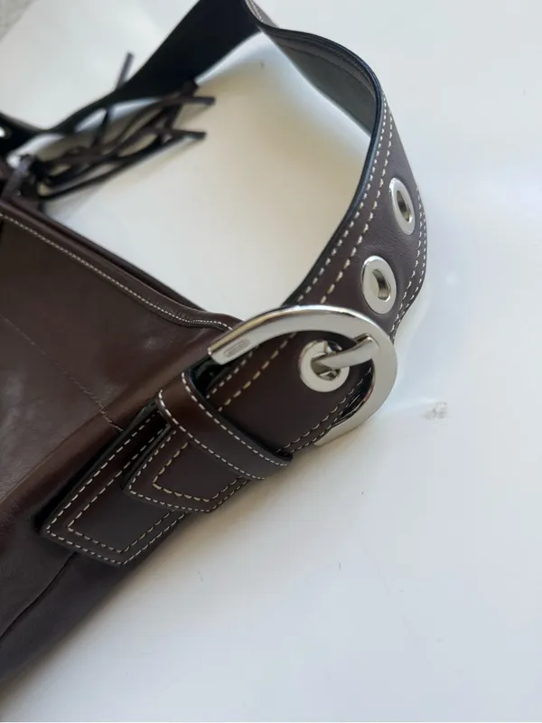Vintage Coach Y2K 2000s Soho Hobo Brown Leather Shoulder Bag Purse - Image 9