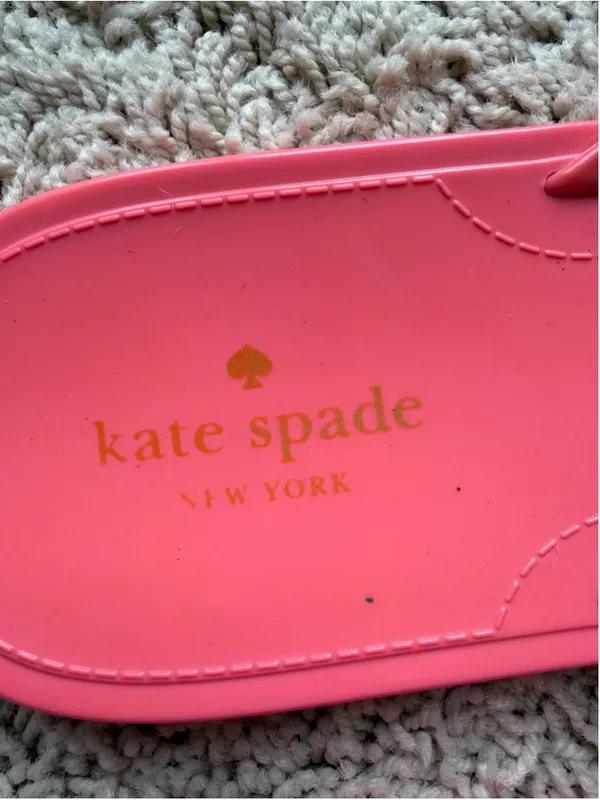 Kate Spade New York Jaylee Jelly Sandals 11 Pink Floral Thong Flip Flops - Image 6