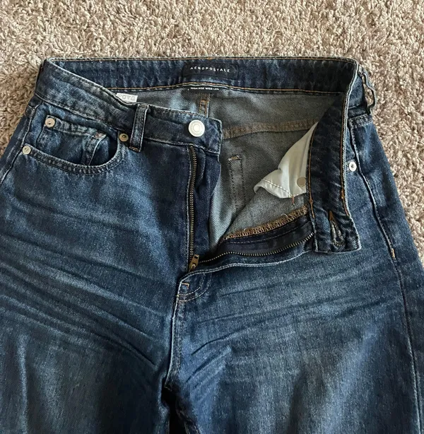 High Rise Wide Leg Jeans Size 4 - Image 2